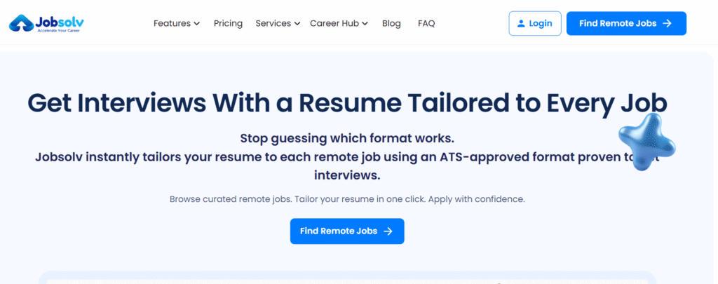 Jobsolv screenshot