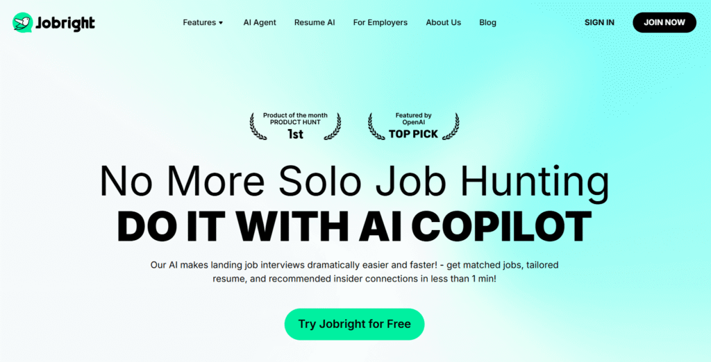 Jobright screenshot